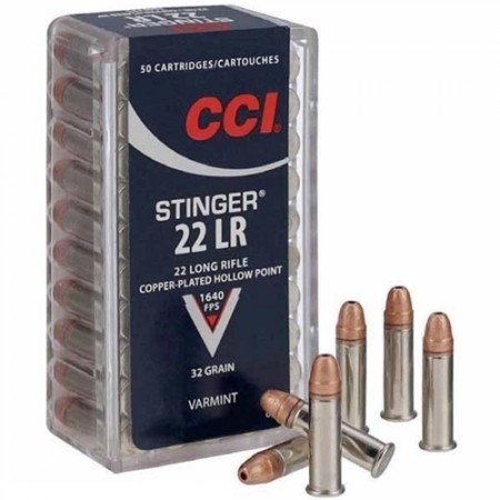 CCI Stinger .22 LR Copper Plated Hollow Point 32g